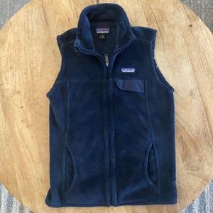 Women’s Navy Fleece Patagonia Vest XS